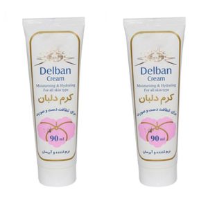 کرم نرم کننده دلبان مدل 01 حجم 90 میلی لیتر مجموعه 2 عددی